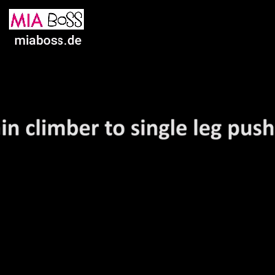 Tabata 4 Minuten Training, Mountain climber to single leg push-up