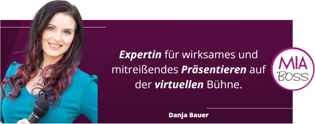 Expertin für Präsentieren auf der Bühne Danja Bauer