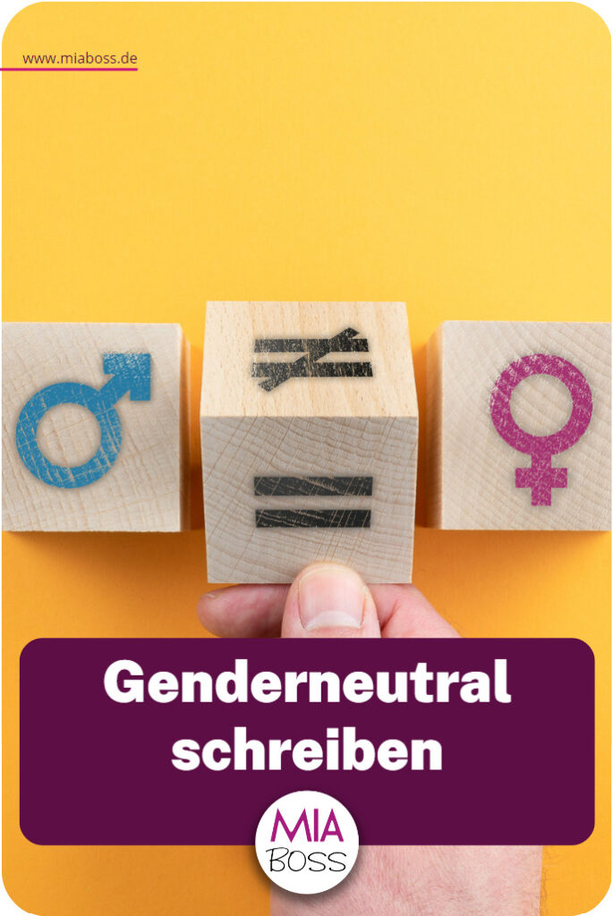 Genderneutral schreiben