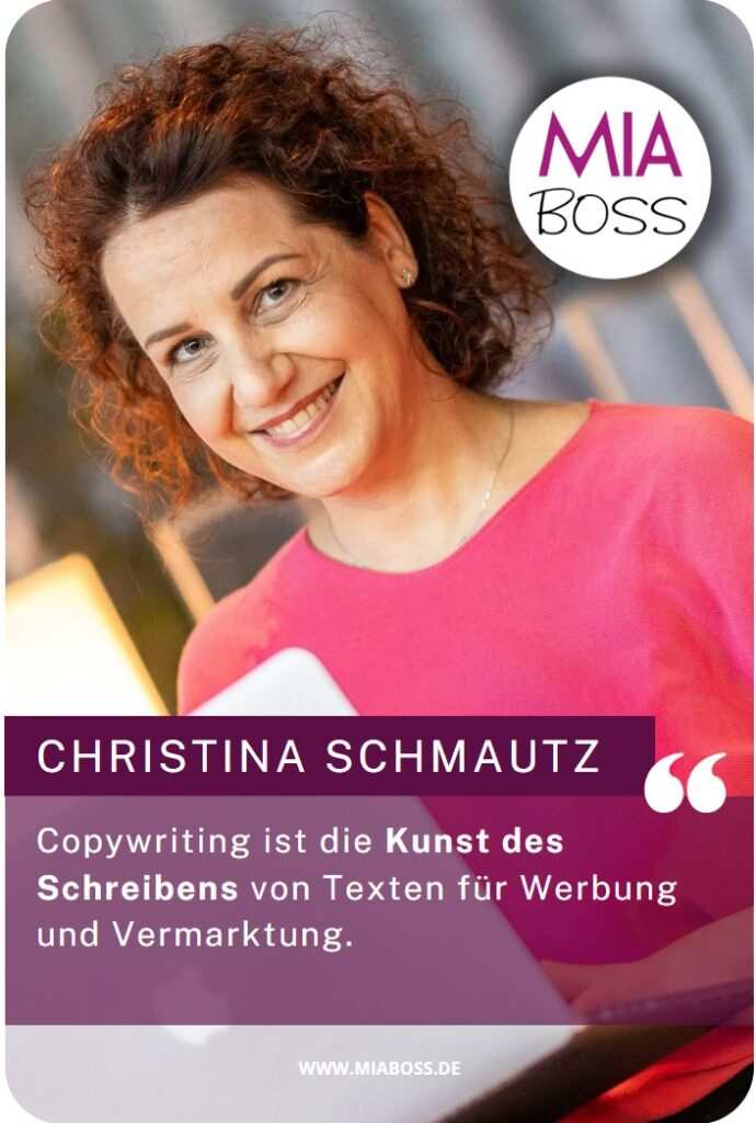 Christina Schmautz wie wird man copywriter