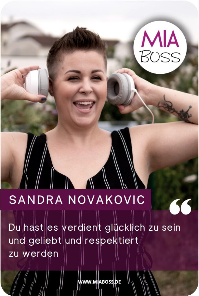Sandra Novakovic glücklich sein