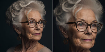 Frisuren ab 60 mit Brille