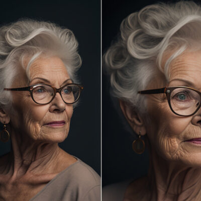 Frisuren ab 60 mit Brille