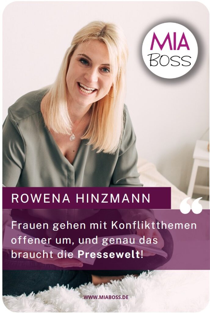 Rowena Hinzmann über Frauen in der Presse