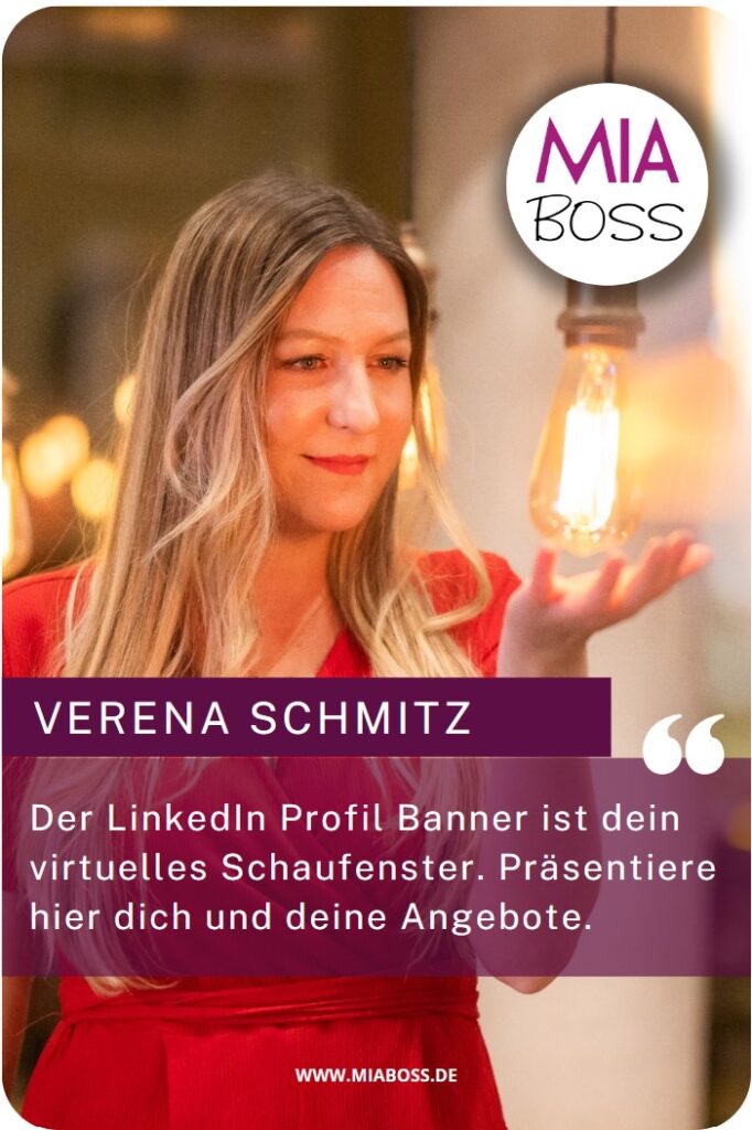 Verena Schmitz zu LinkedIn Banner