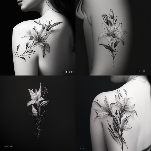 Lilien Tattoo für Frauen Lilien Tattoo für Frauen