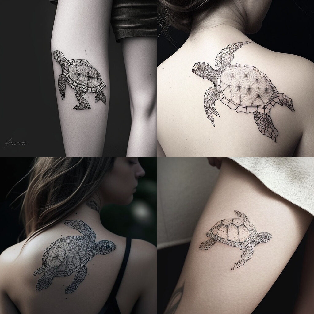 Schildkröten Tattoo für Frauen