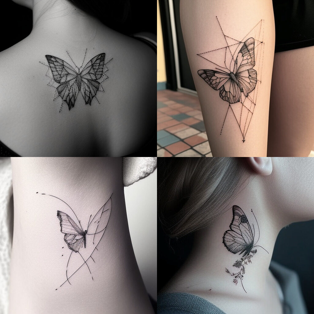 Schmetterling Tattoo für Frauen