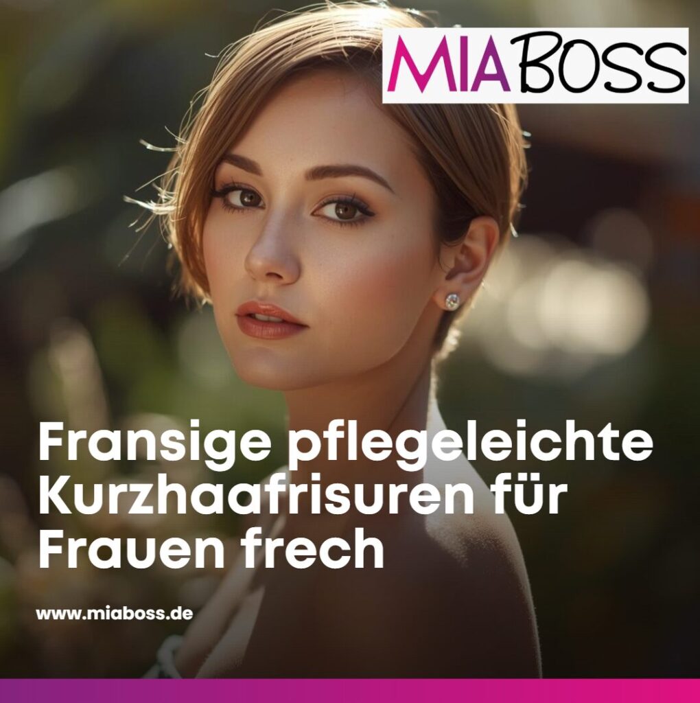 fransig pflegeleichte kurzhaafrisuren frauen frech