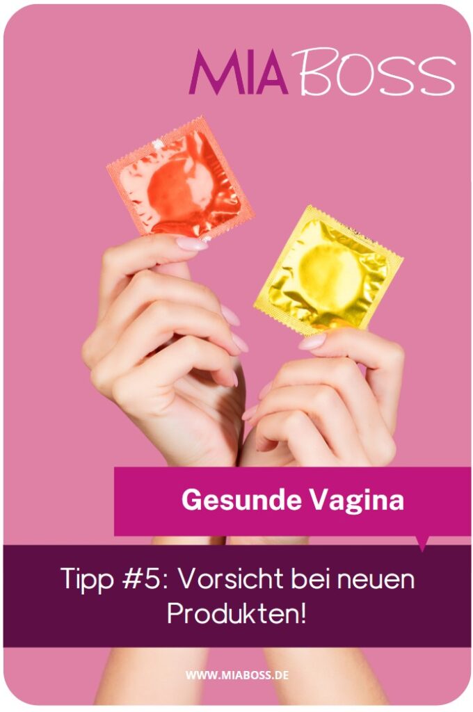 vorsicht bei neuen Produkten Kondome, gleitmittel