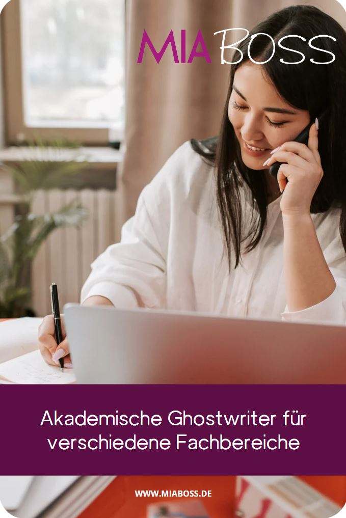 Akademische Ghostwriter für verschiedene Fachbereiche