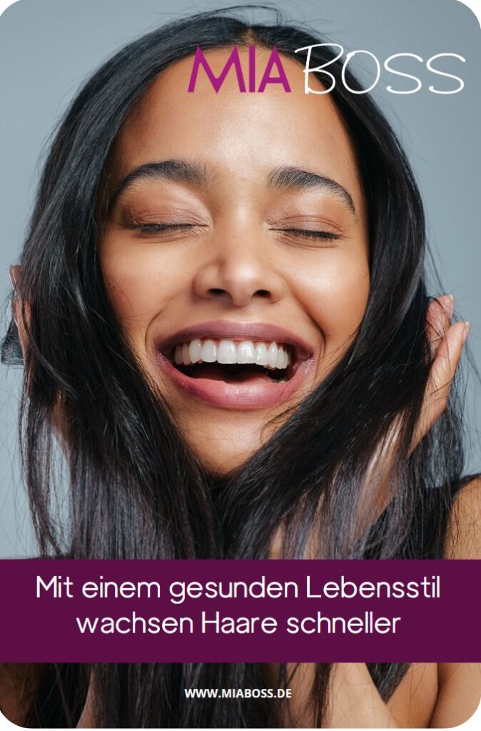 Mit einem gesunden Lebensstil wachsen Haare schneller