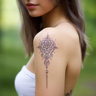 Mandala Tattoo am Arm für Frauen klein Kreative Tattoo Ideen für den Arm 2023
