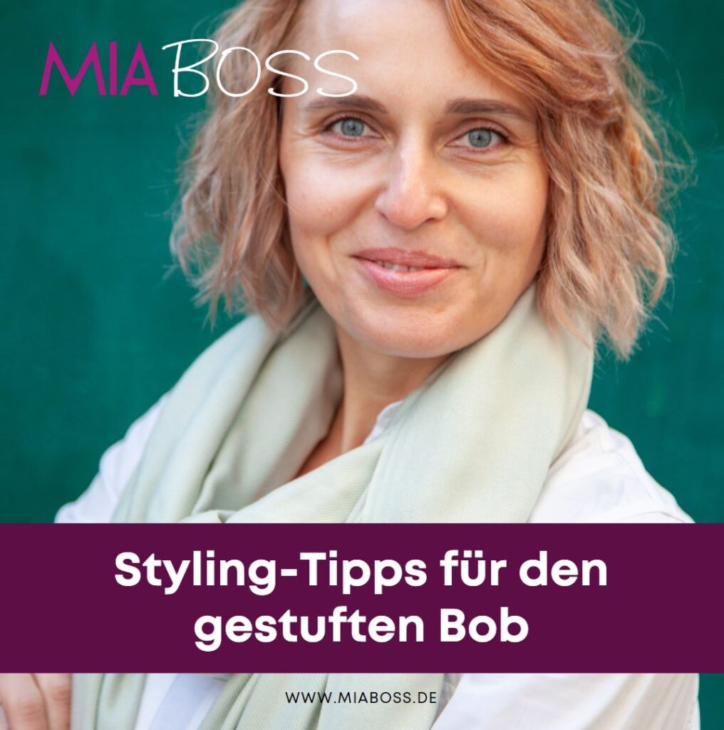 Haarschnitt stylen Styling-Tipps für den gestuften Bob