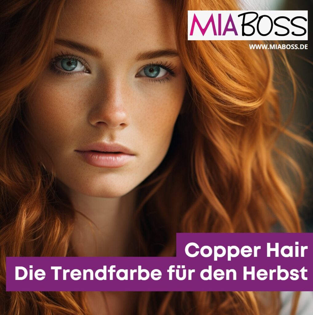 copper hair trendfarbe für herbst