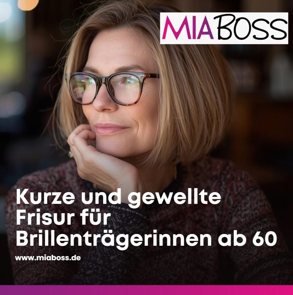 gewellte frisuren für frauen mit brille ab 60