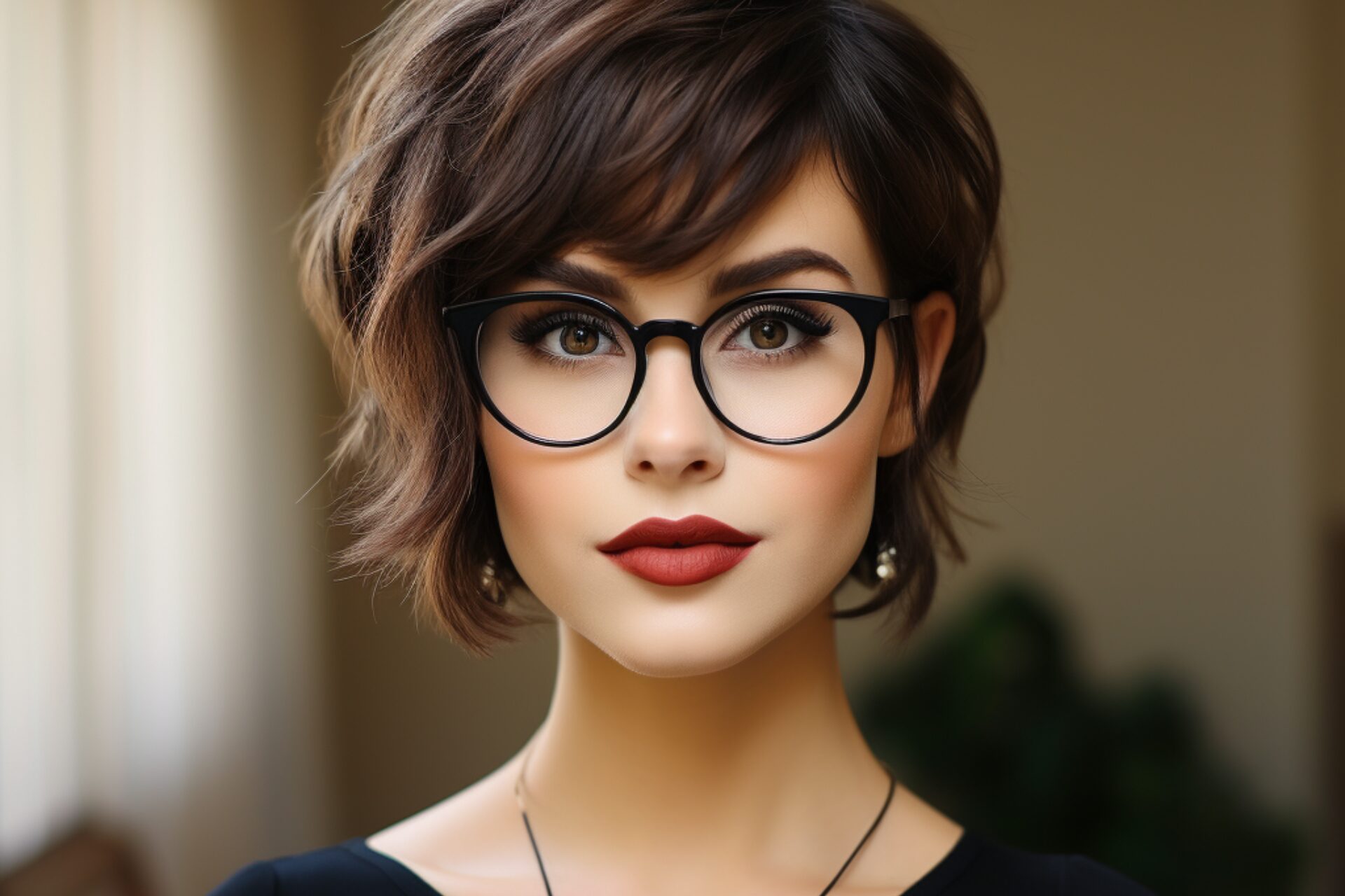 Frisuren Für Schmales Gesicht Mit Brille Frisur für ein ovales Gesicht mit Brille | Frisuren mit Brille