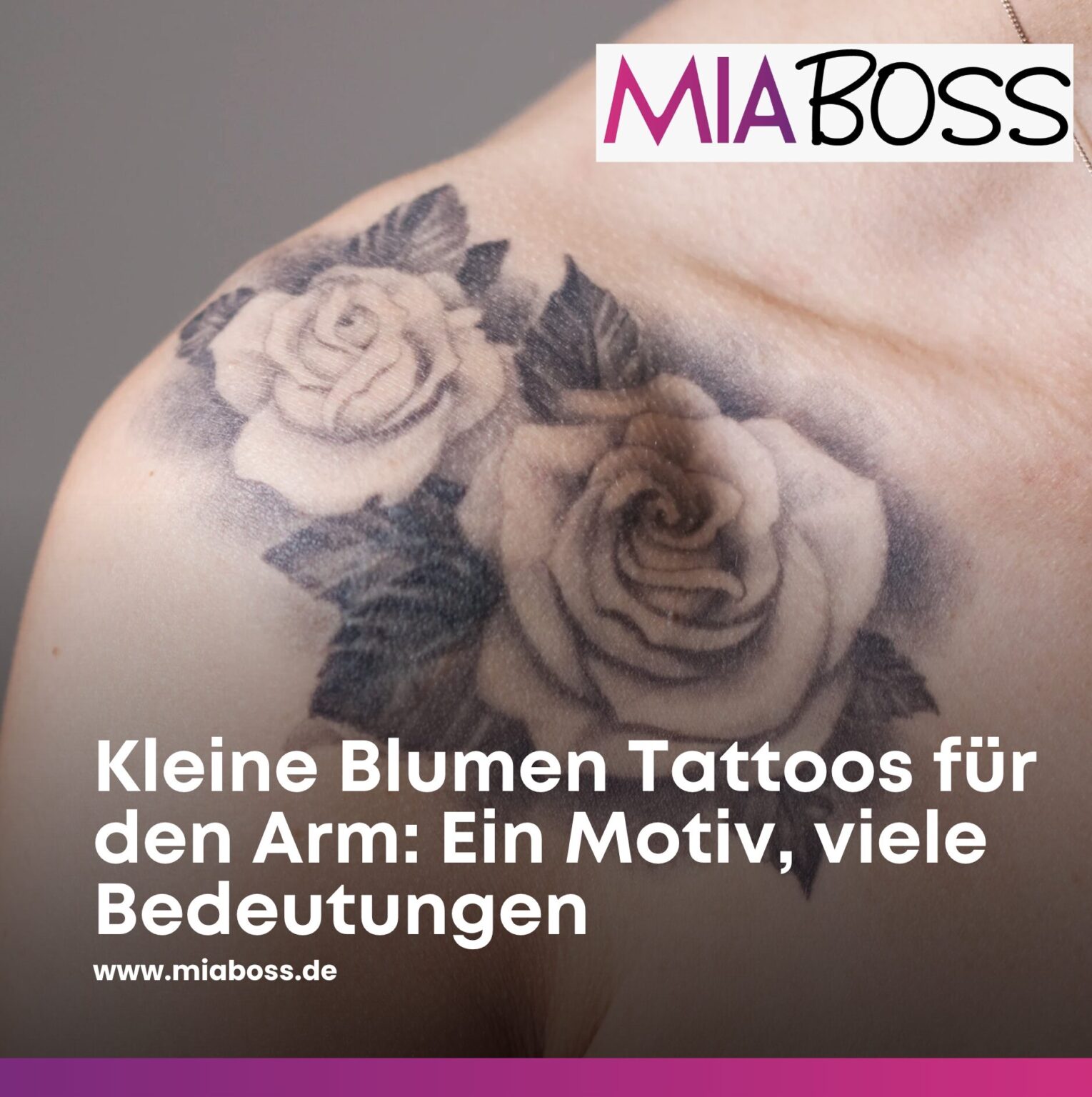 Blumen Tattoo Arm Manner
