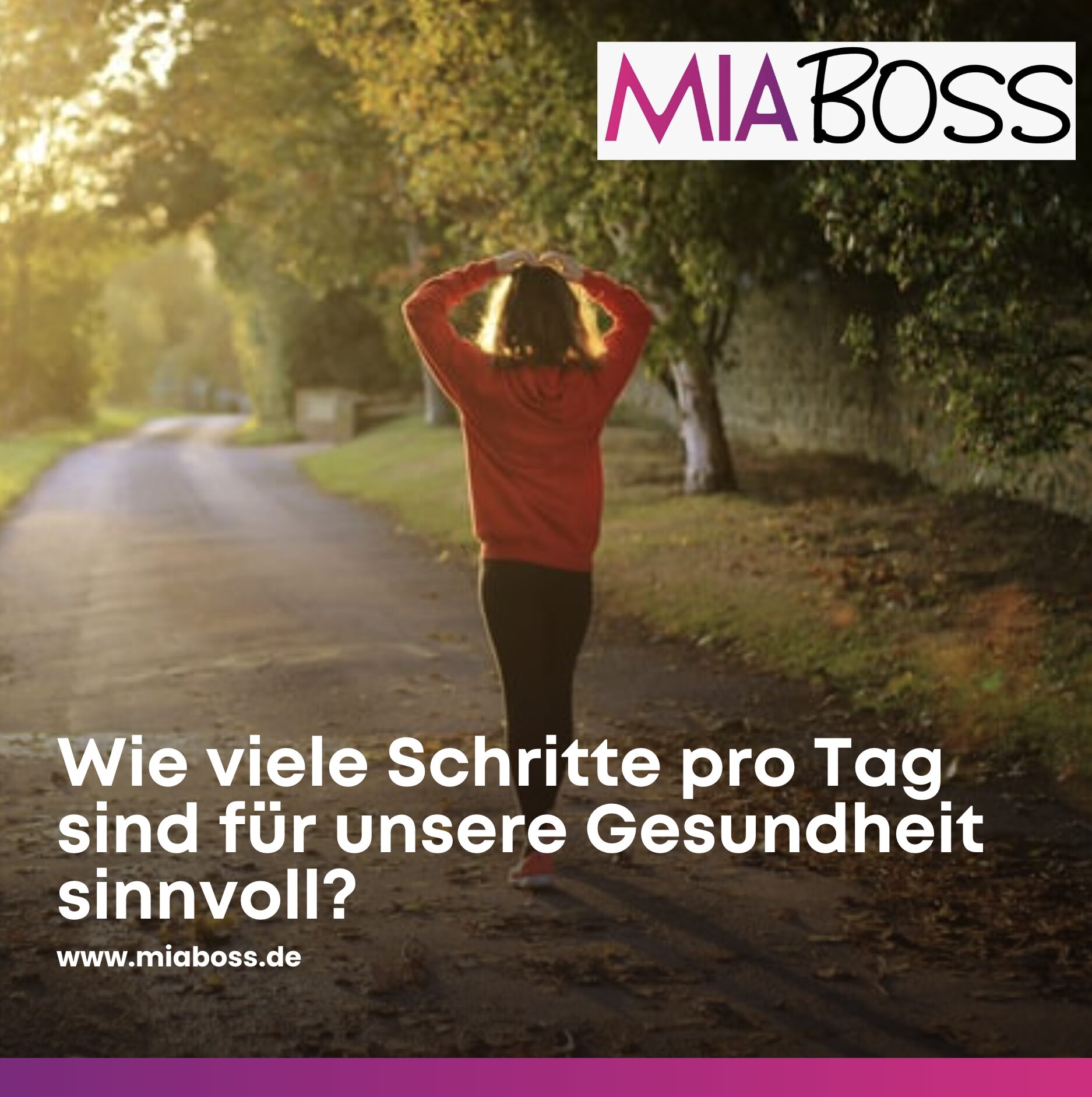 Wie viele Schritte pro Tag sind für unsere Gesundheit sinnvoll?
