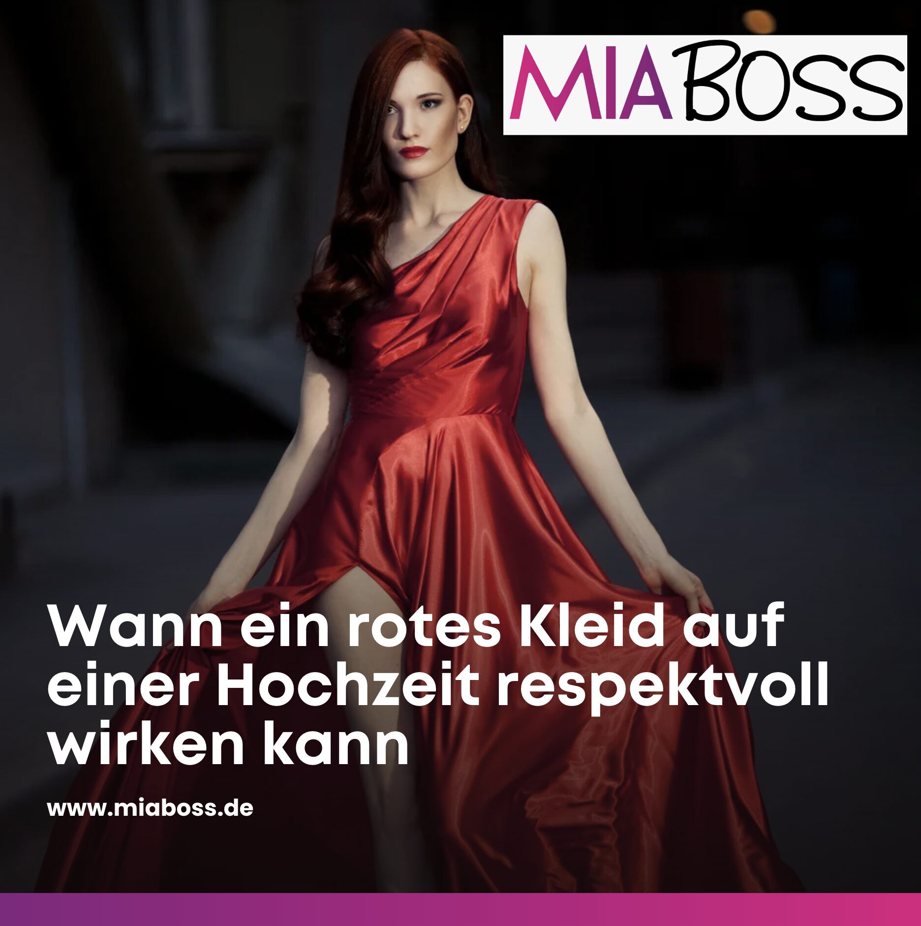 Wann ein rotes Kleid auf einer Hochzeit respektvoll wirken kann