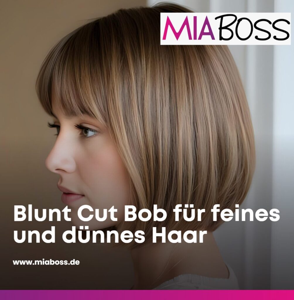 Blunt Cut Bob für feines und dünnes Haar