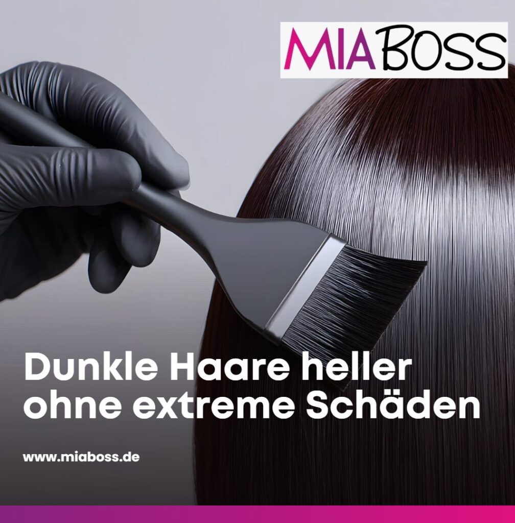 Dunkle Haare heller ohne extreme Schäden
