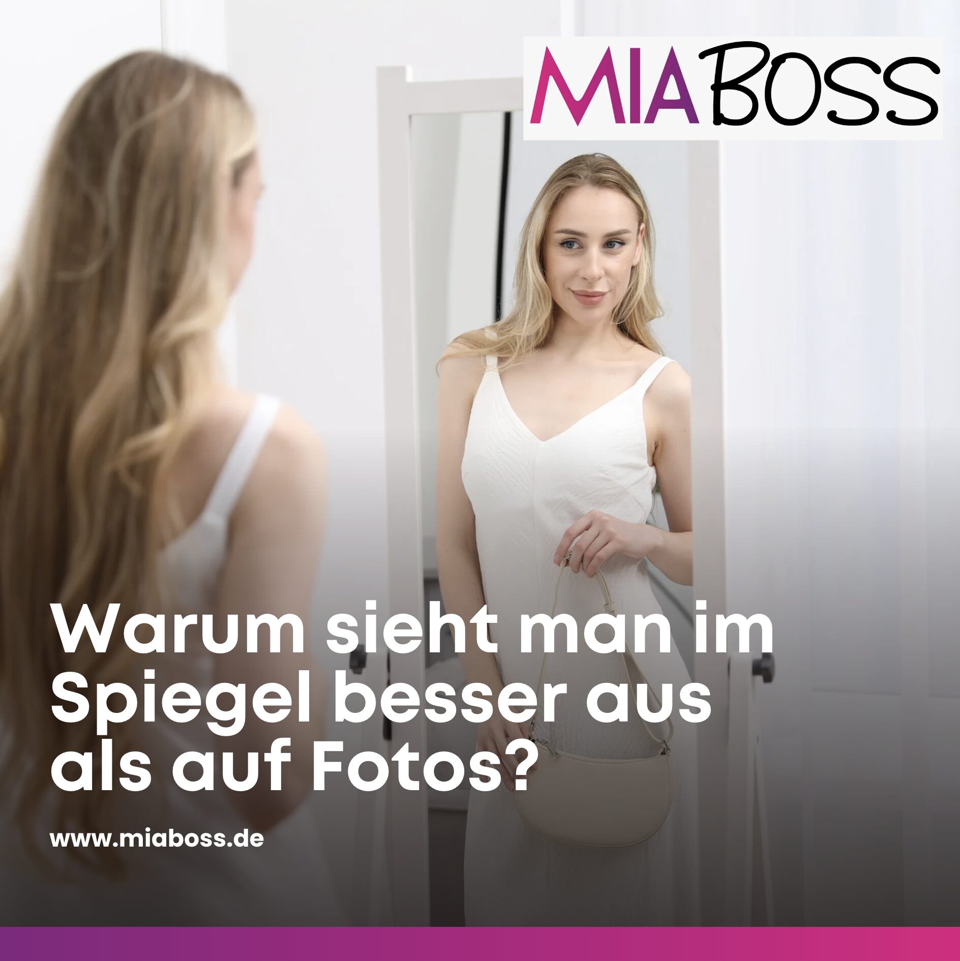 Warum sieht man im Spiegel besser aus als auf Fotos?