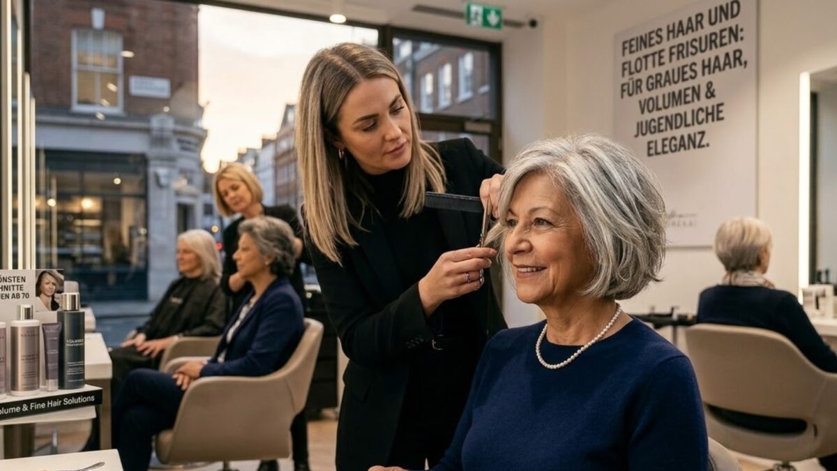 Feines Haar und flotte Frisuren für Frauen ab 70 Die schönsten Haarschnitte für graues Haar, mehr Volumen und jugendliche Eleganz