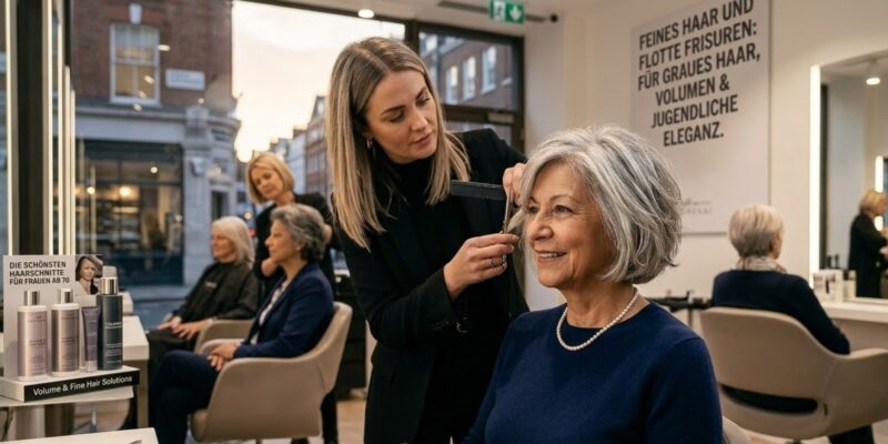 Feines Haar und flotte Frisuren für Frauen ab 70 Die schönsten Haarschnitte für graues Haar, mehr Volumen und jugendliche Eleganz