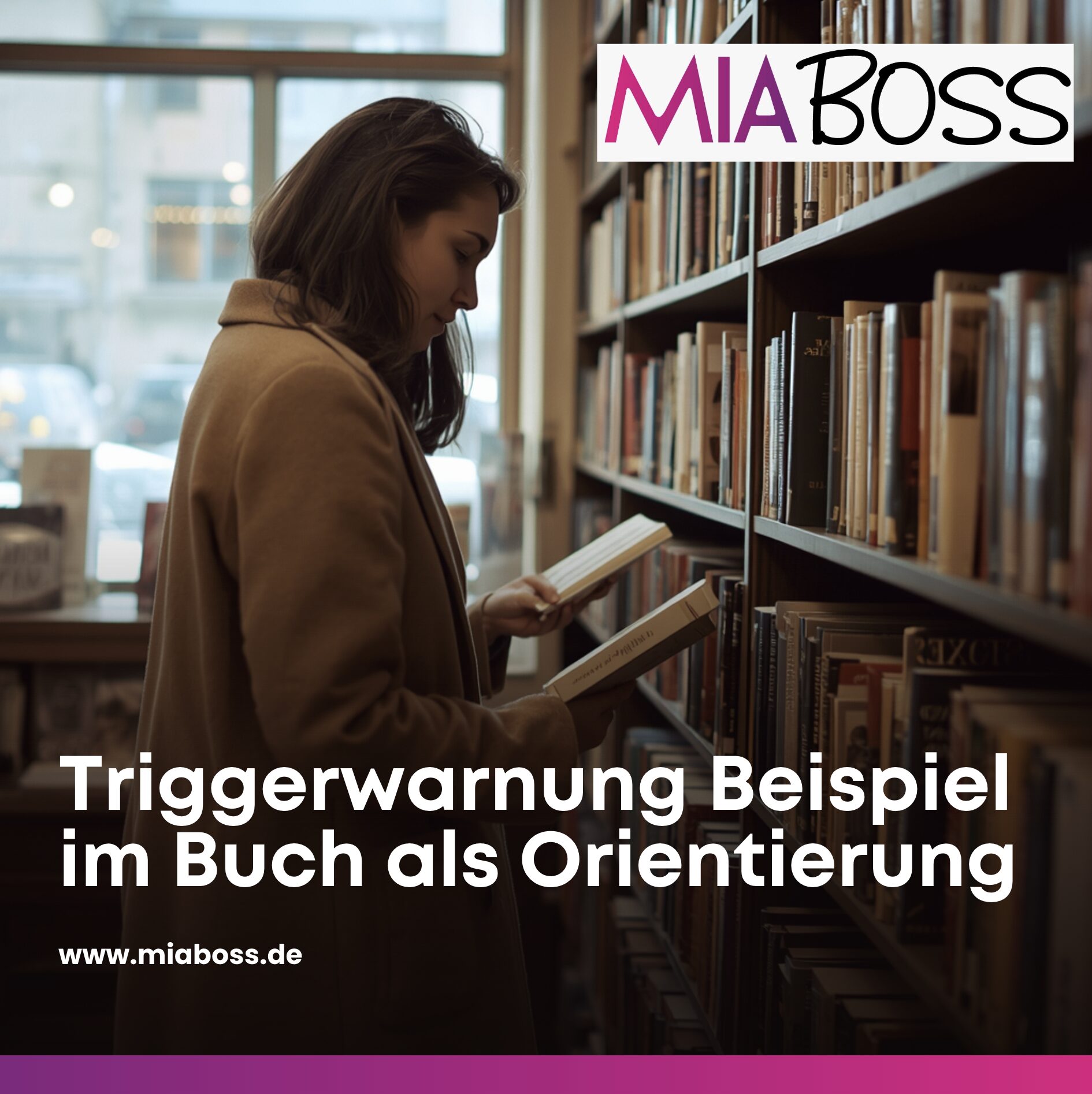Triggerwarnung Beispiel im Buch als Orientierung