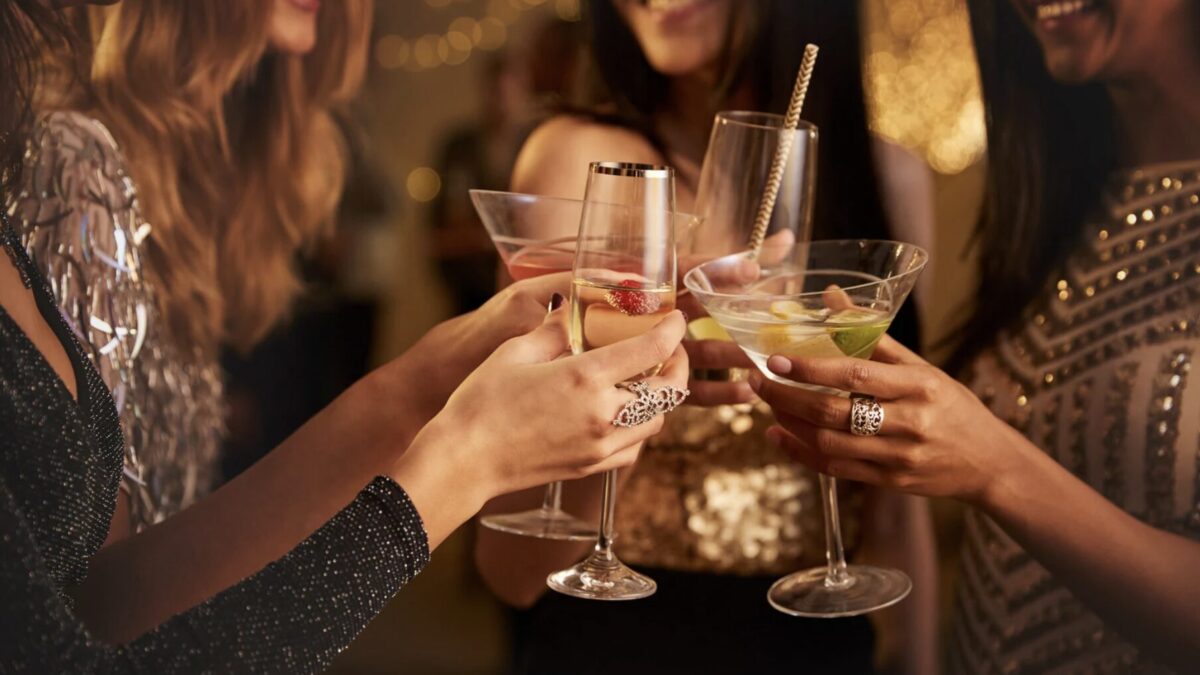 Glamour-Abend zu Hause