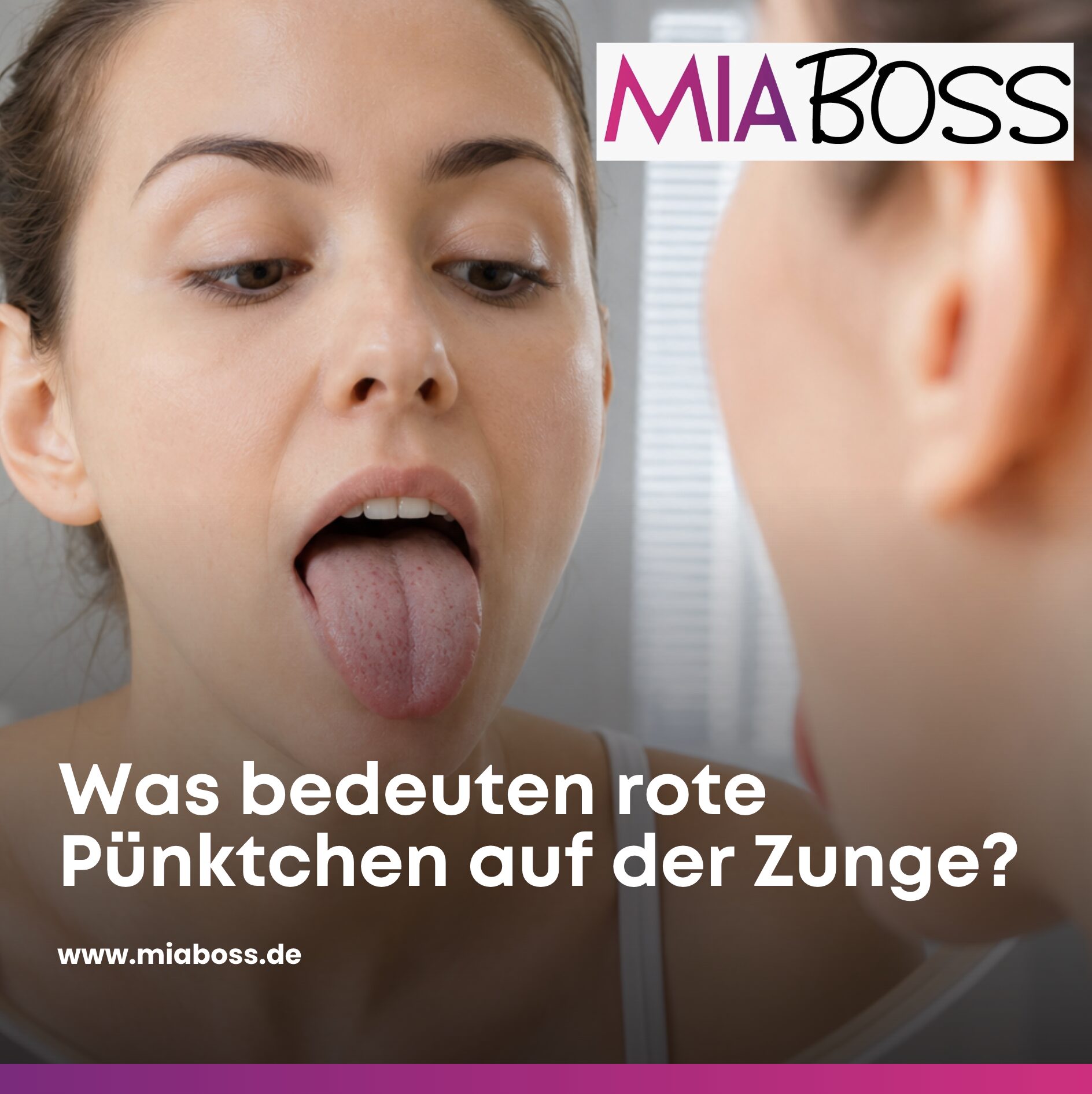 Was bedeuten rote Pünktchen auf der Zunge?