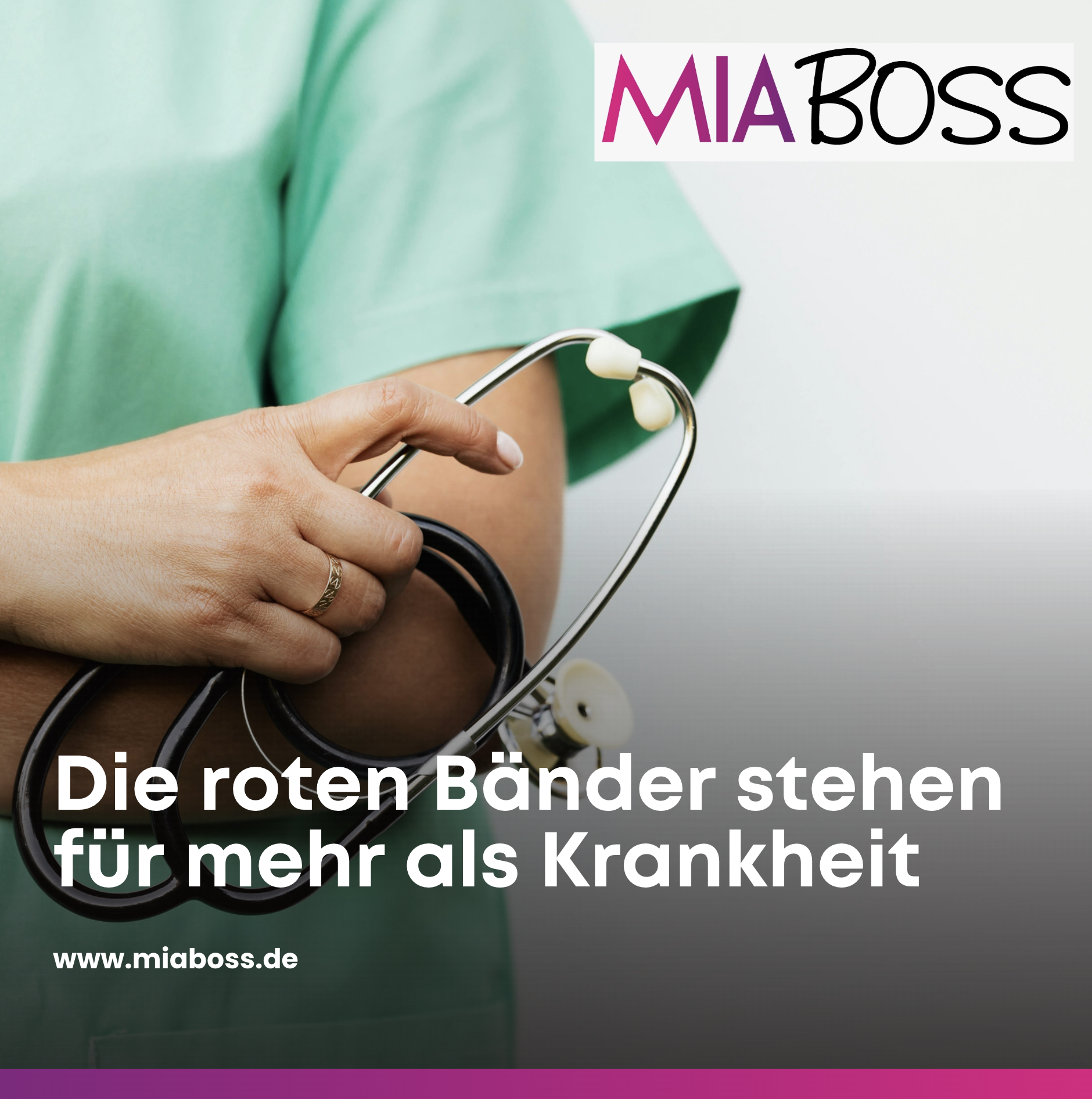 Die roten Bänder stehen für mehr als Krankheit Die roten Bänder stehen für mehr als Krankheit