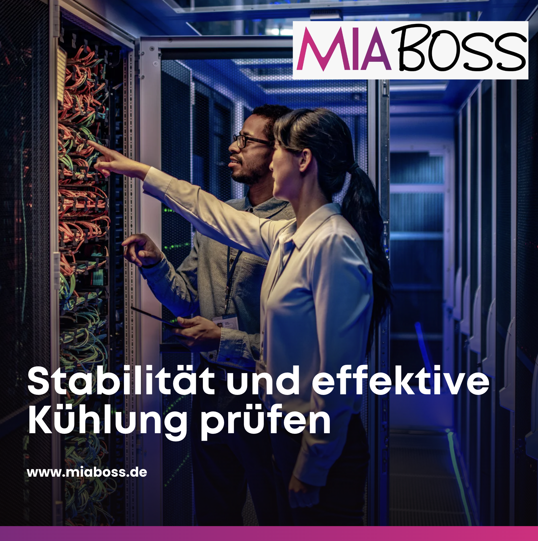 Stabilität und effektive Kühlung prüfen