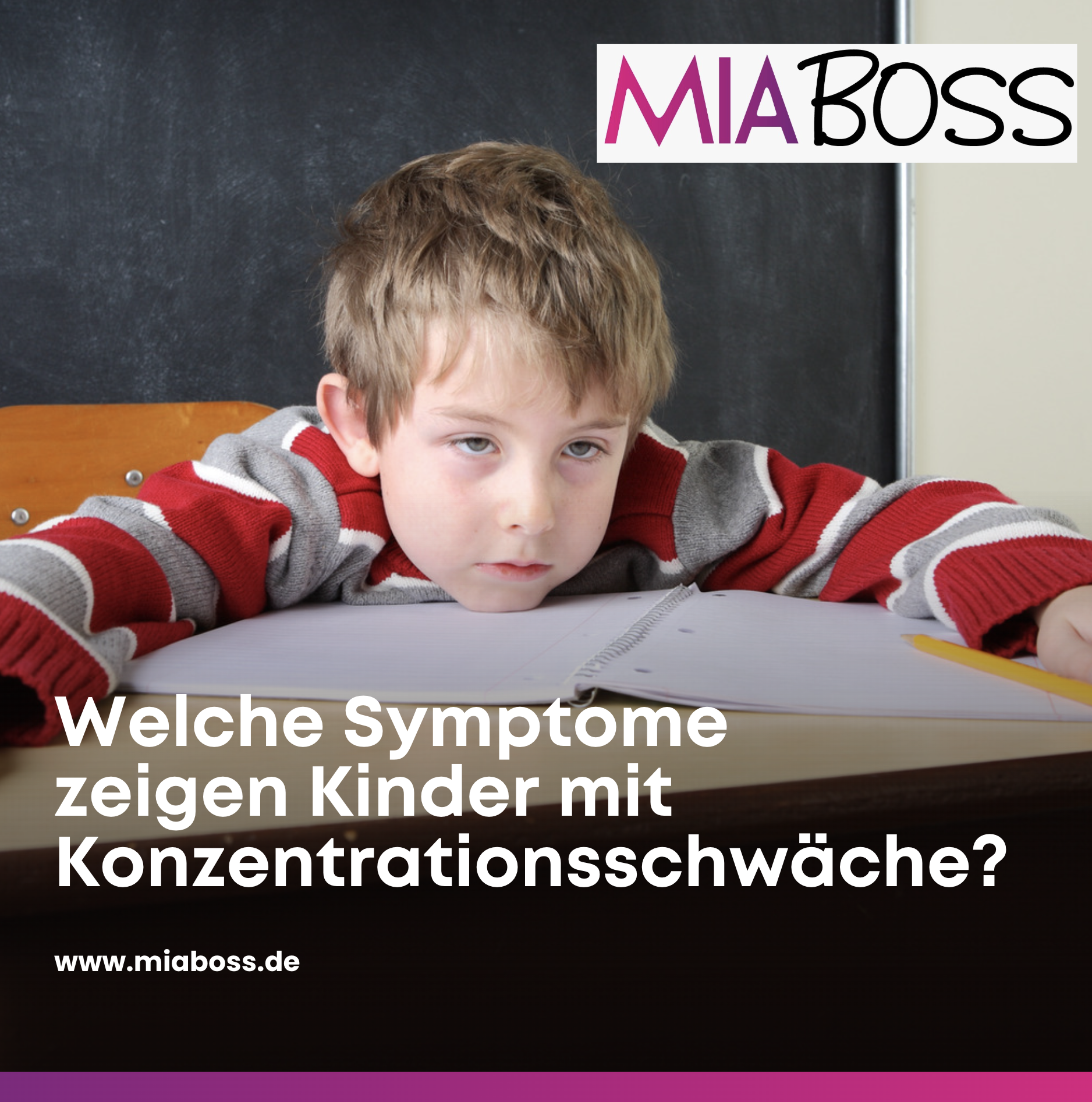 Welche Symptome zeigen Kinder mit Konzentrationsschwäche?