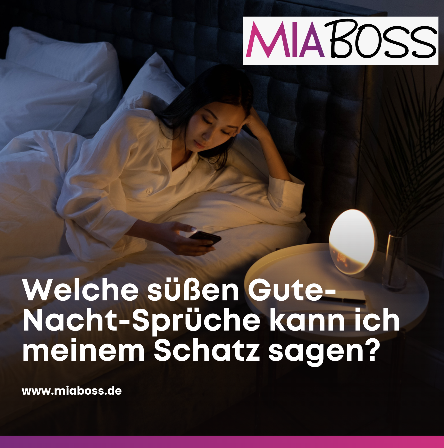 Welche süßen Gute-Nacht-Sprüche kann ich meinem Schatz sagen?