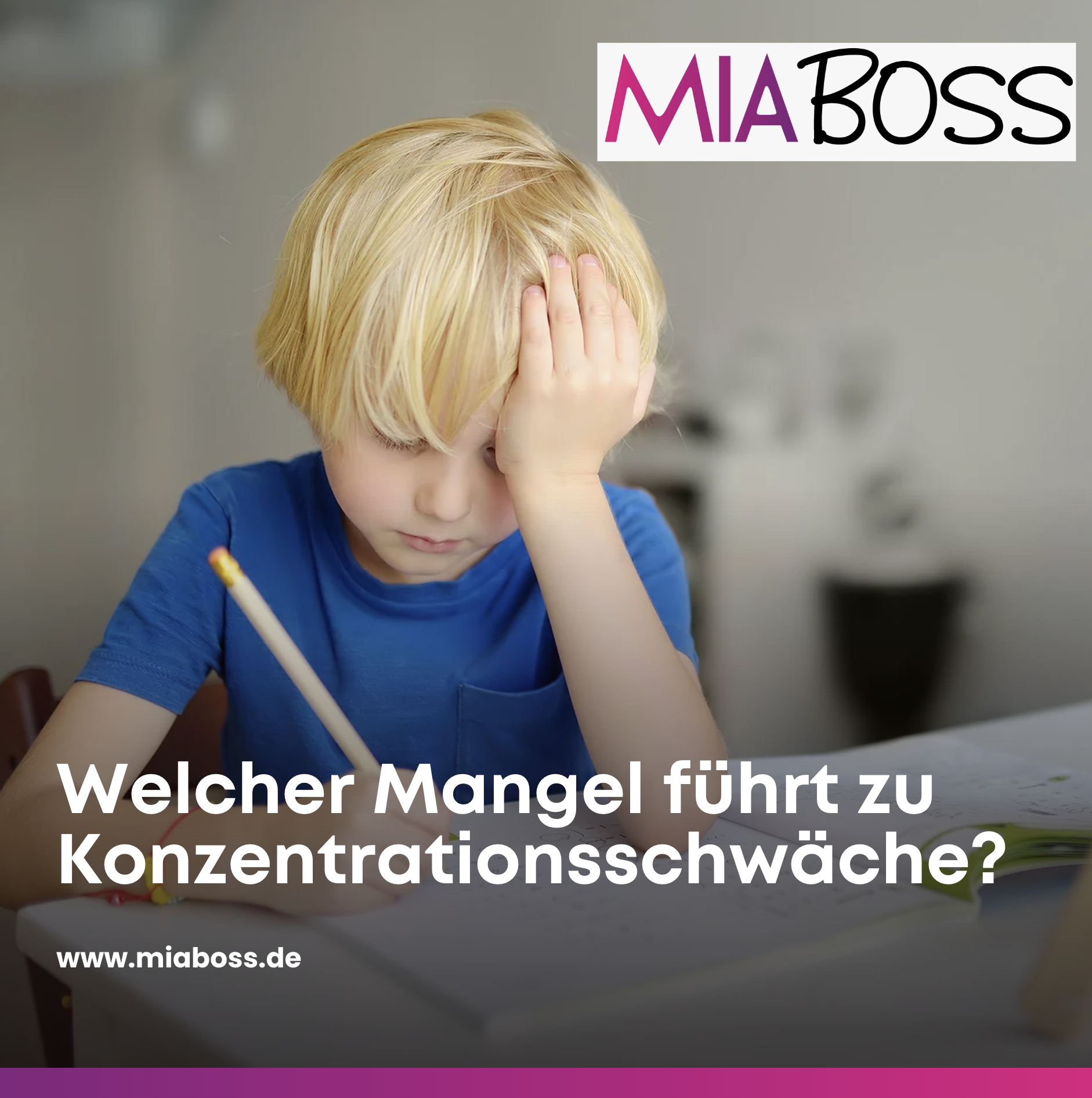 Welcher Mangel führt zu Konzentrationsschwäche?