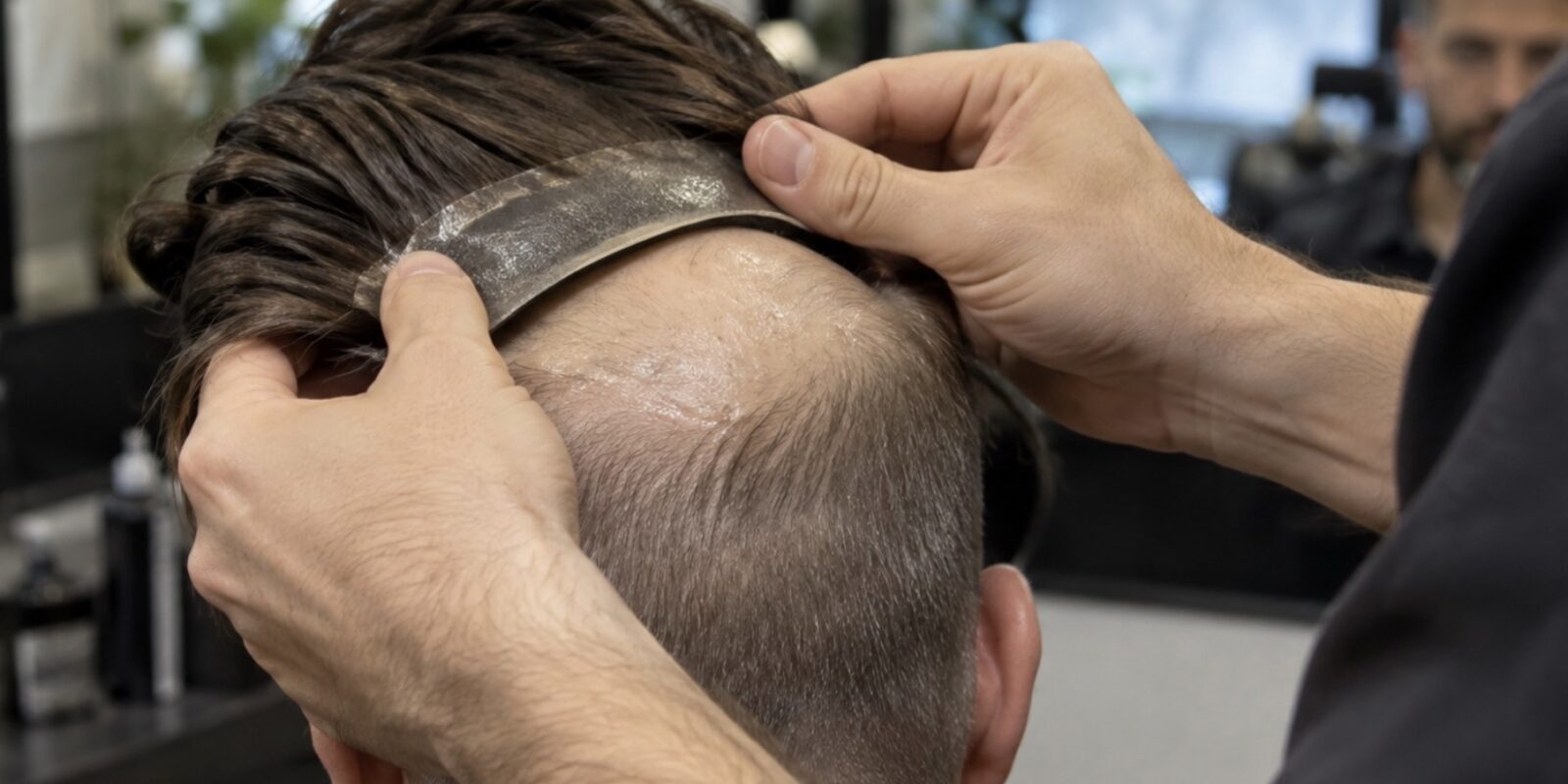 Haarsystem Pflege und Befestigung für Männer