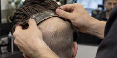 Haarsystem Pflege und Befestigung für Männer